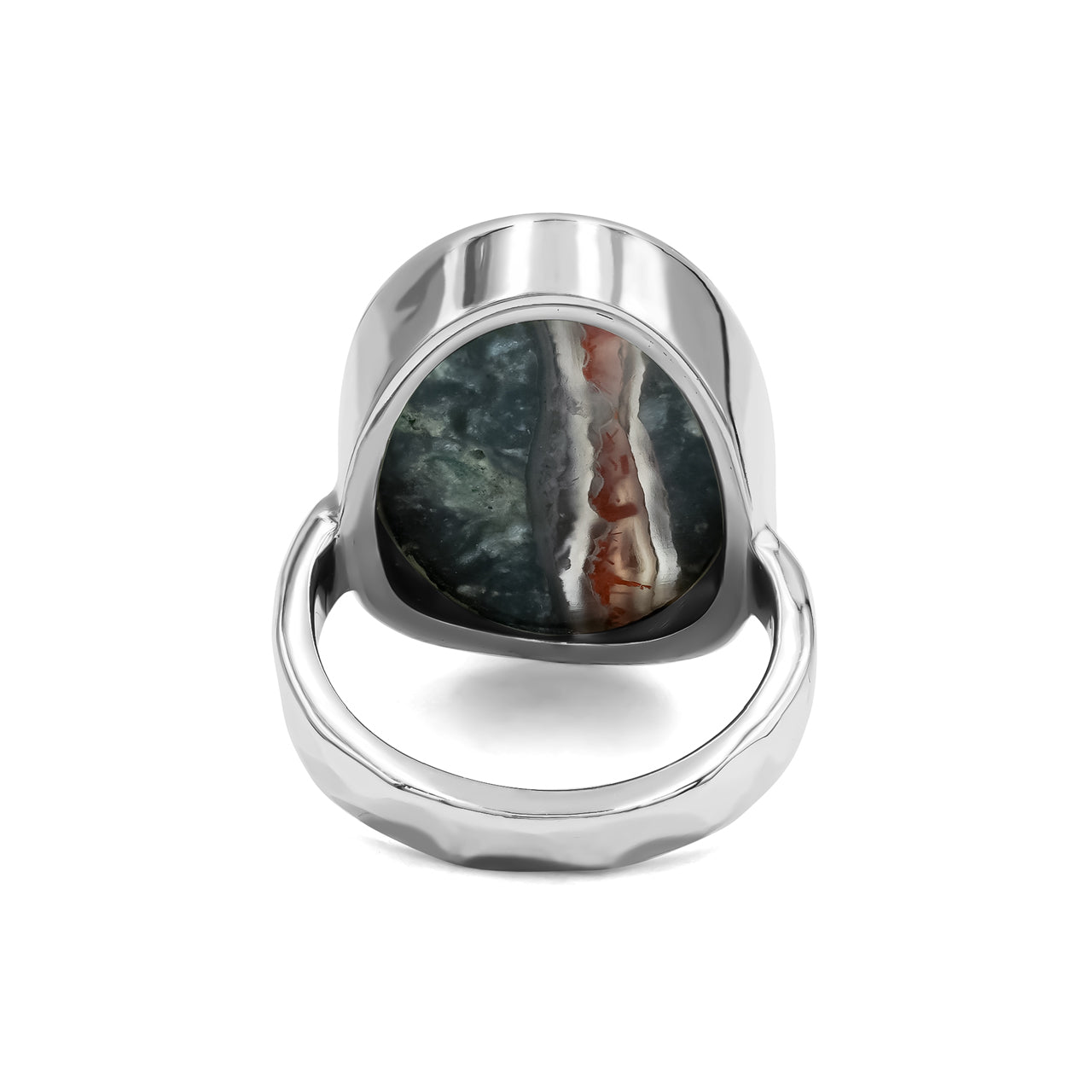 Magma Chalcedony Ring in Fine Sterling Silver