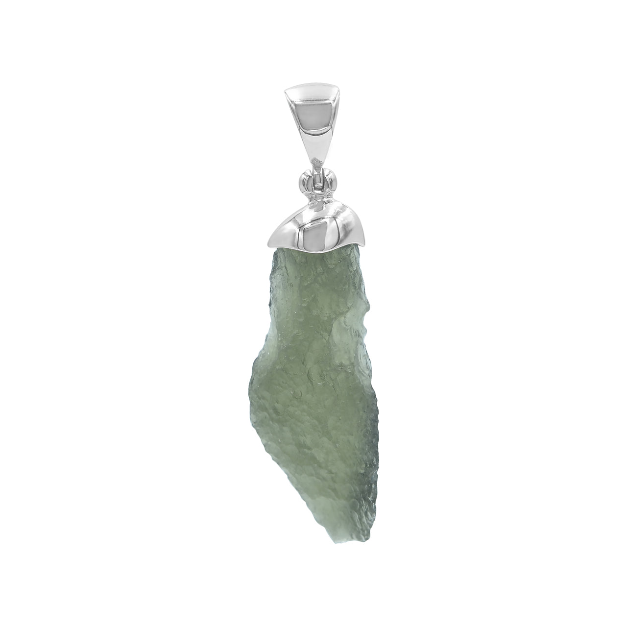 Moldavite Cap Set Pendant