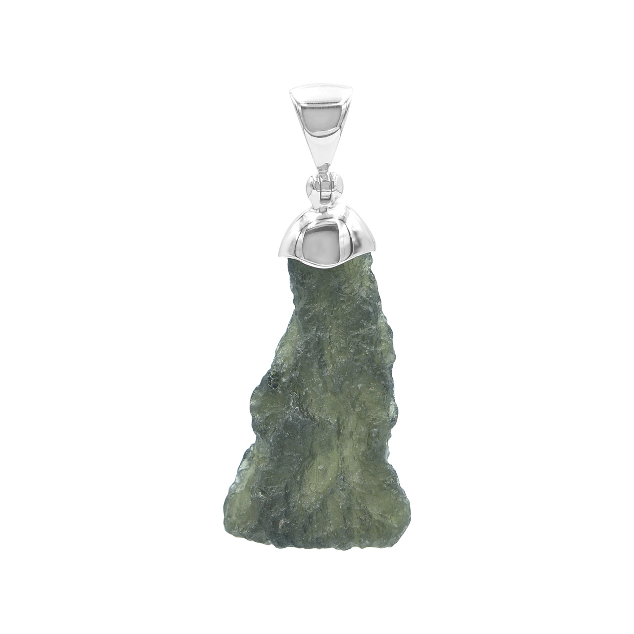 Moldavite Cap Set Pendant