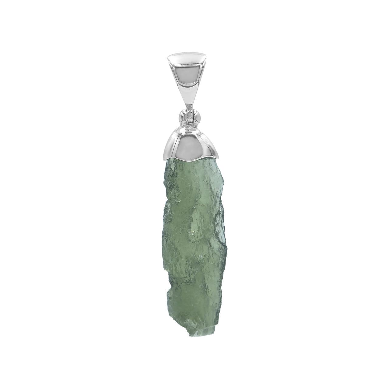 Moldavite Cap Set Pendant