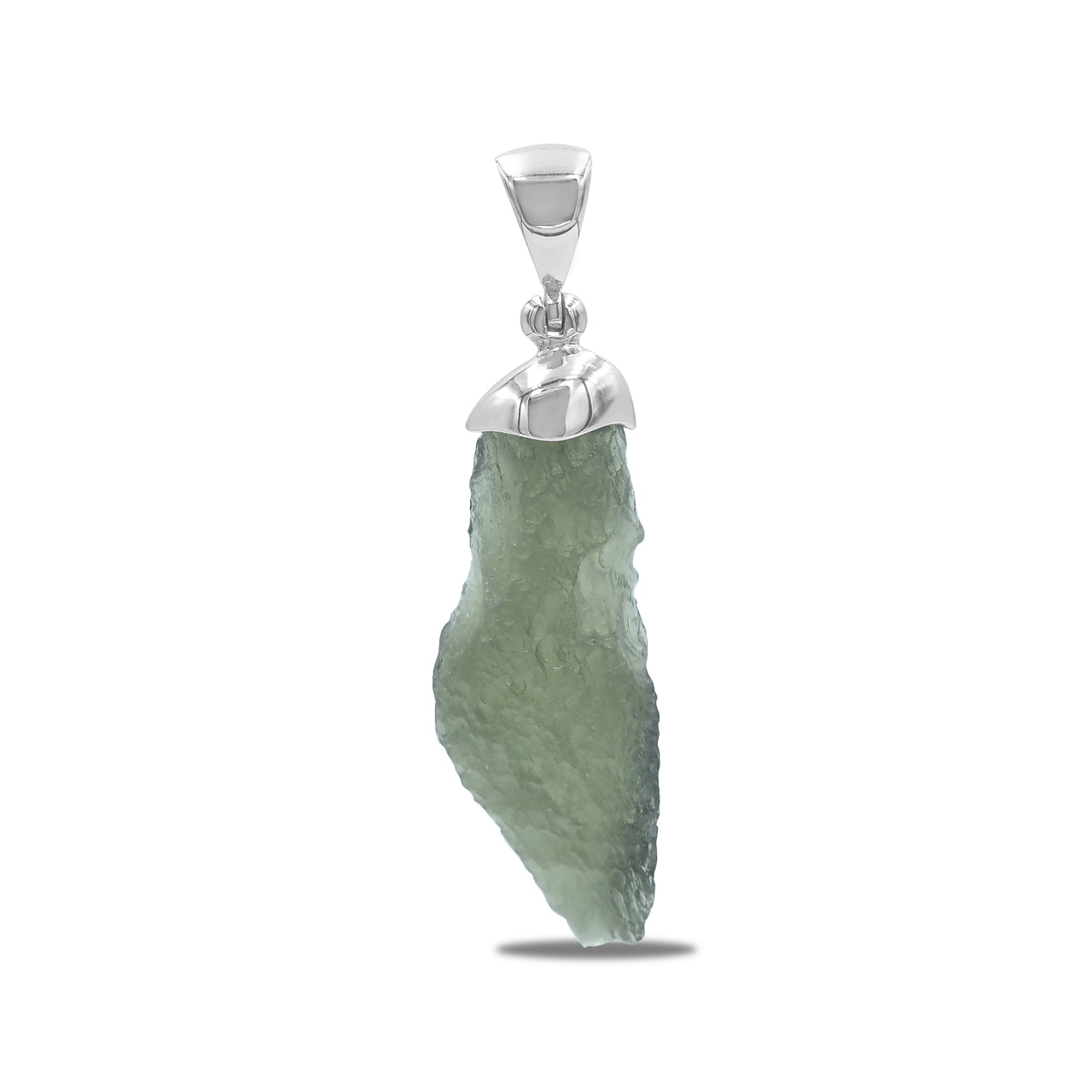 Moldavite Cap Set Pendant