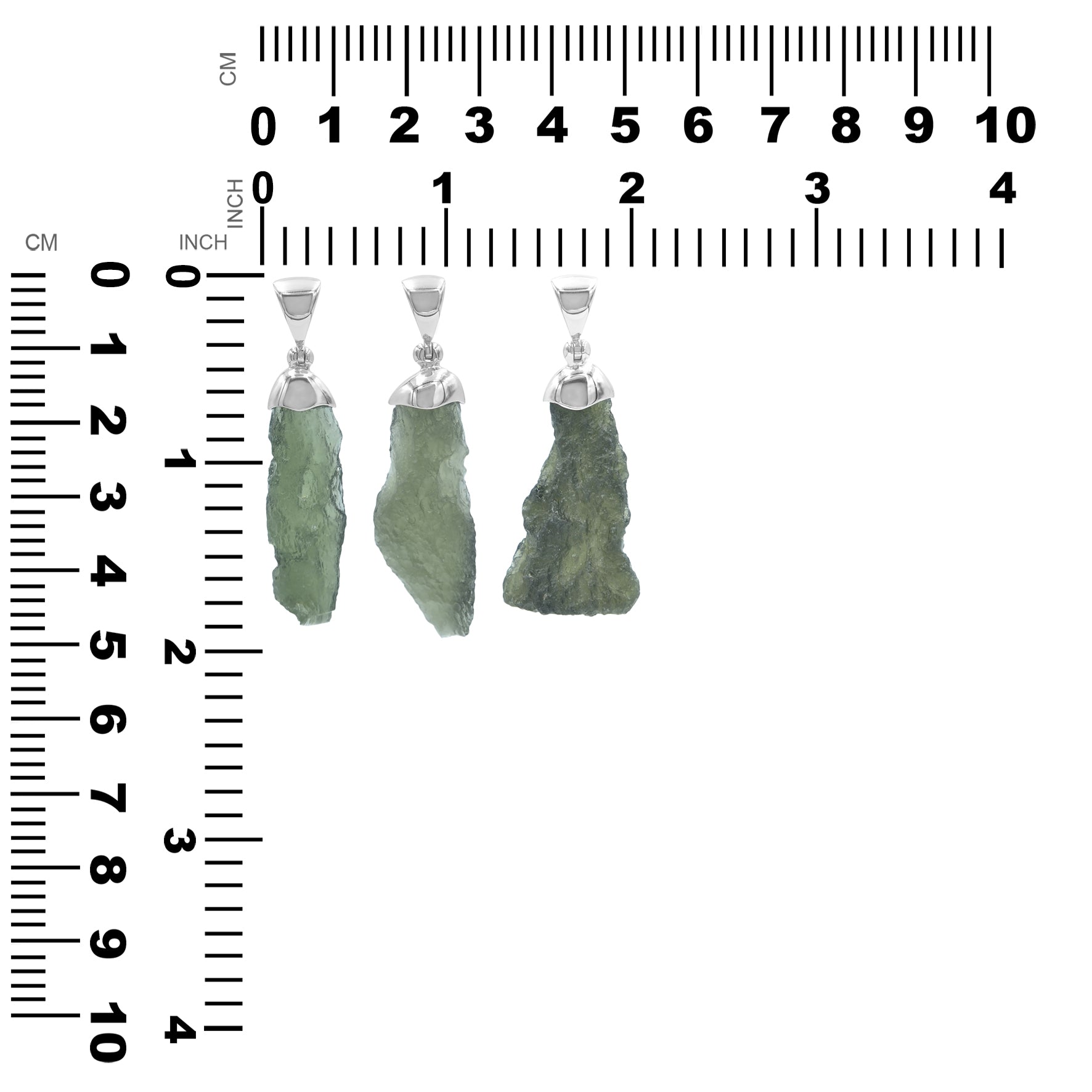 Moldavite Cap Set Pendant