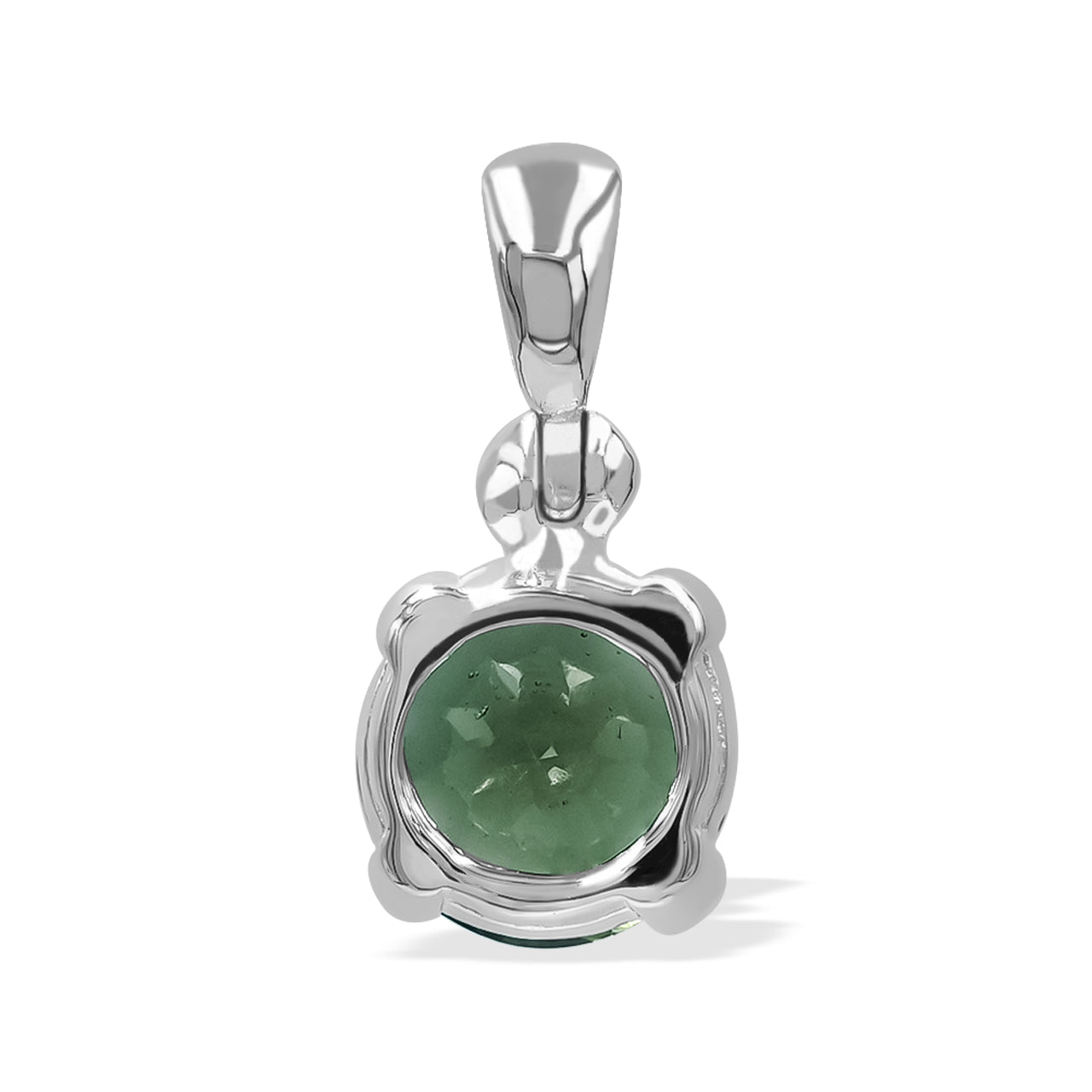 Round-Shaped Moldavite Pendant