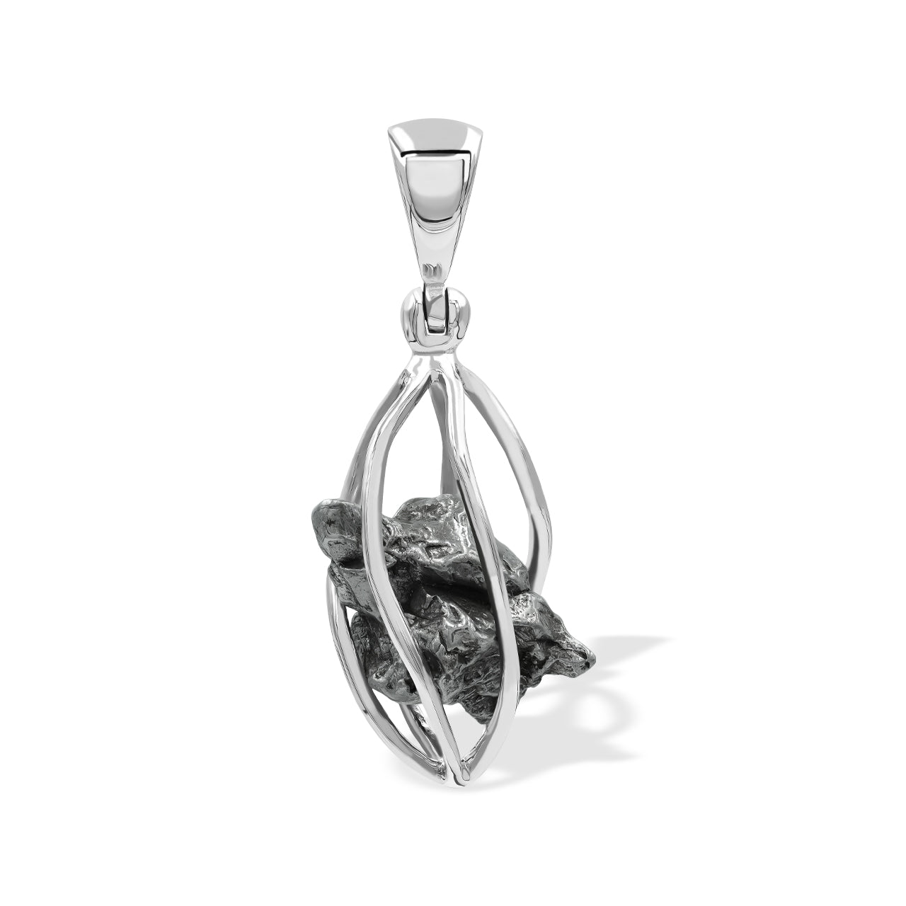 Campo del Cielo Meteorite Cage Pendant 1.4"