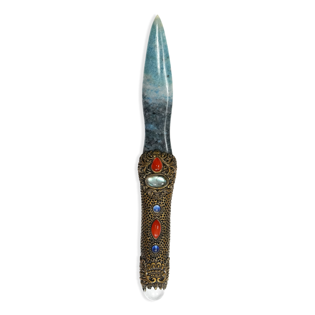 Trolleite Dagger and carved clay handle 30cm