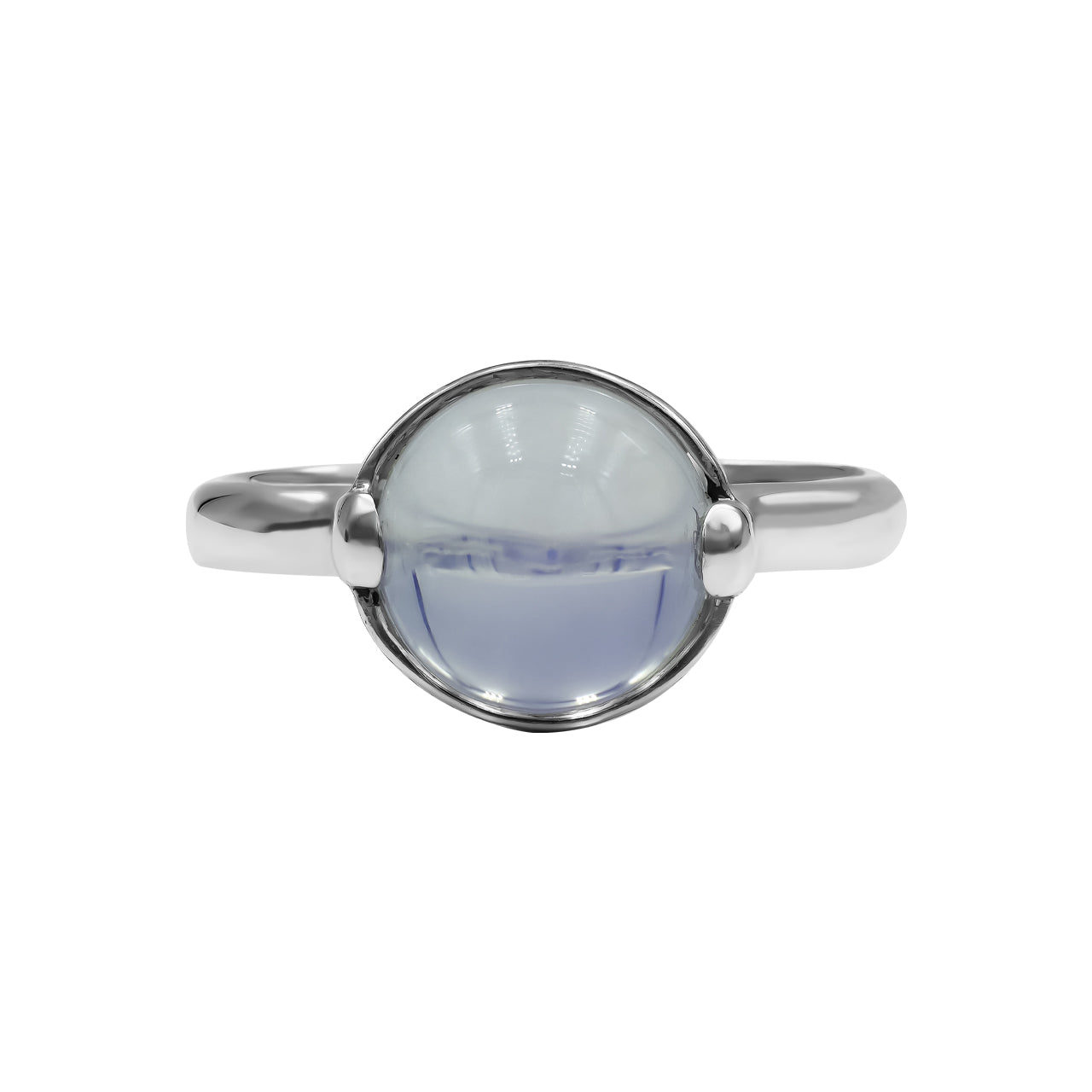 Moon Amethyst Sphere Ring