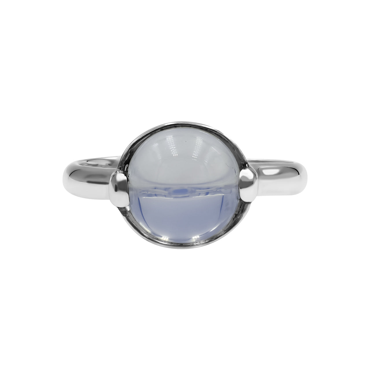 Moon Amethyst Sphere Ring