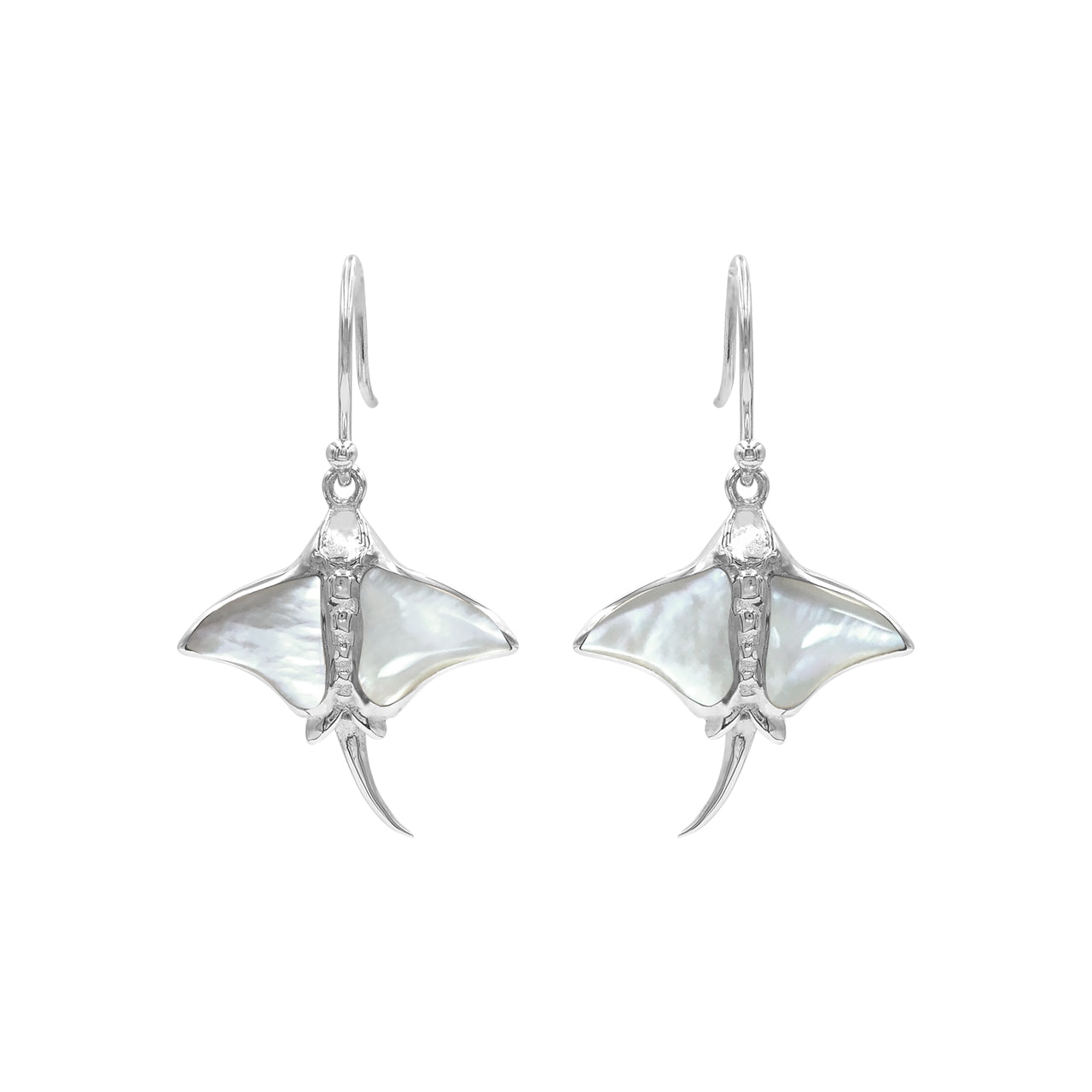 MOP Manta Ray Earrrings