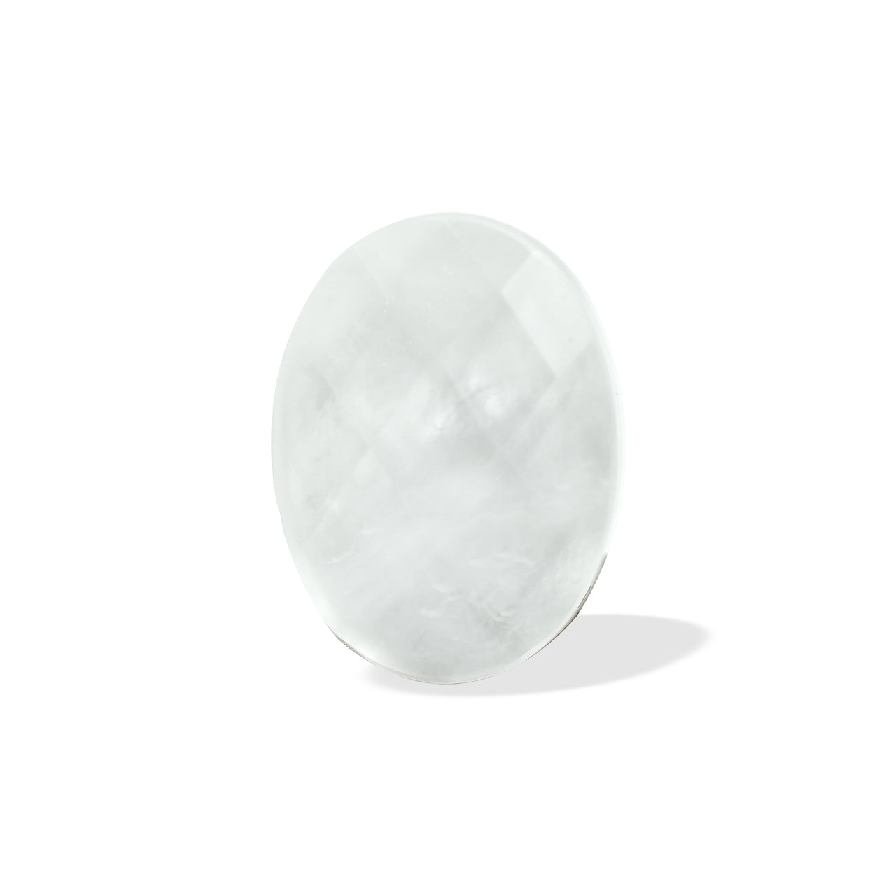 MOP and Quartz Doblet Oval Shape 16x12 mm