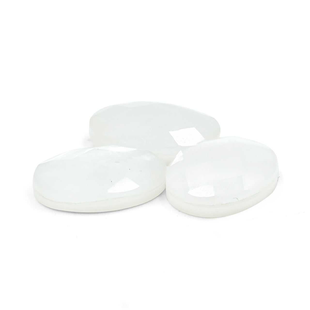 MOP and Quartz Doblet Oval Shape 16x12 mm