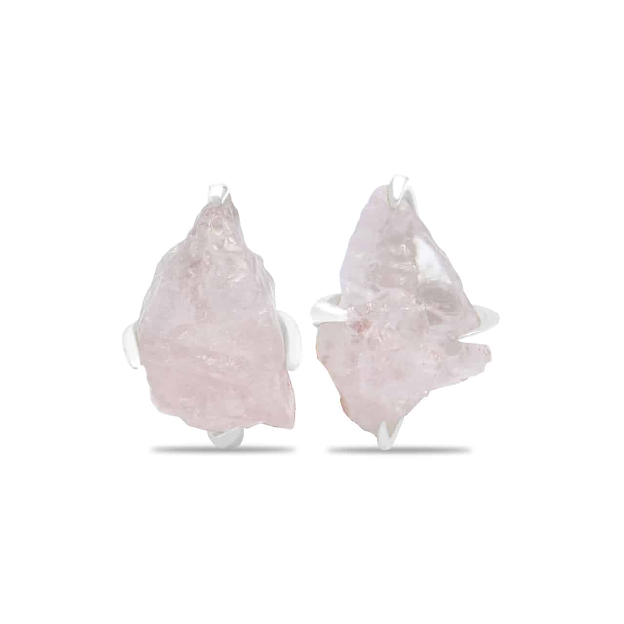 Morganite Prong Set Post Style Earrings