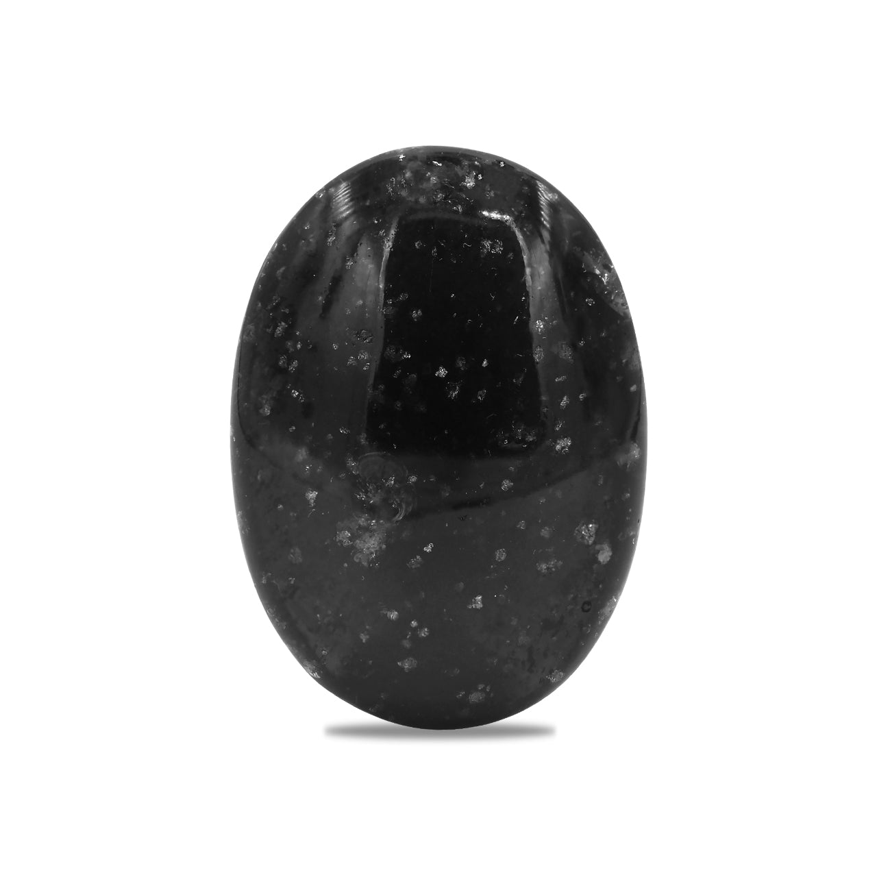 galaxy obsidian palm stone