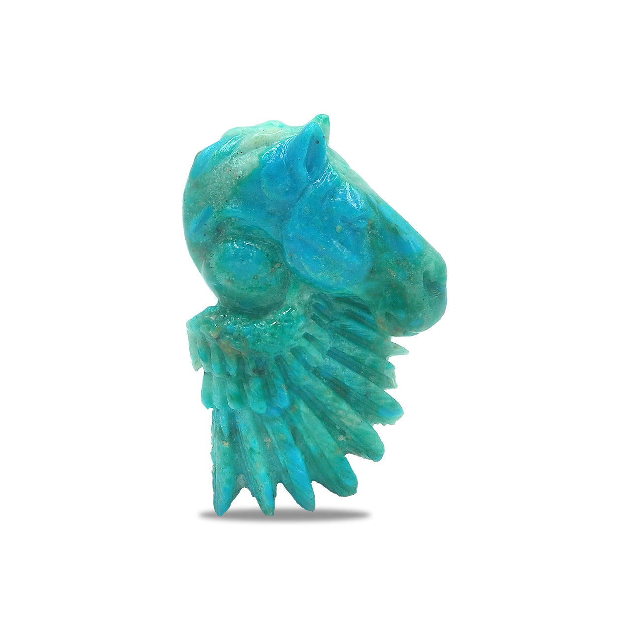 Carved Peruvian Blue Pegasus