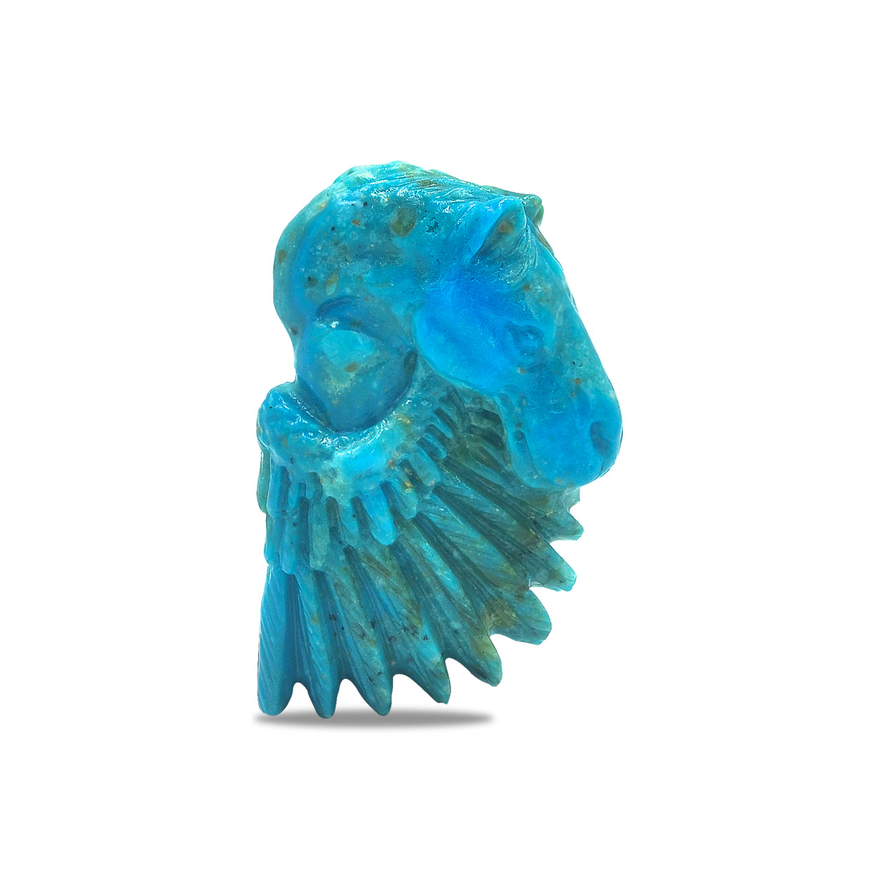 Carved Peruvian Blue Pegasus