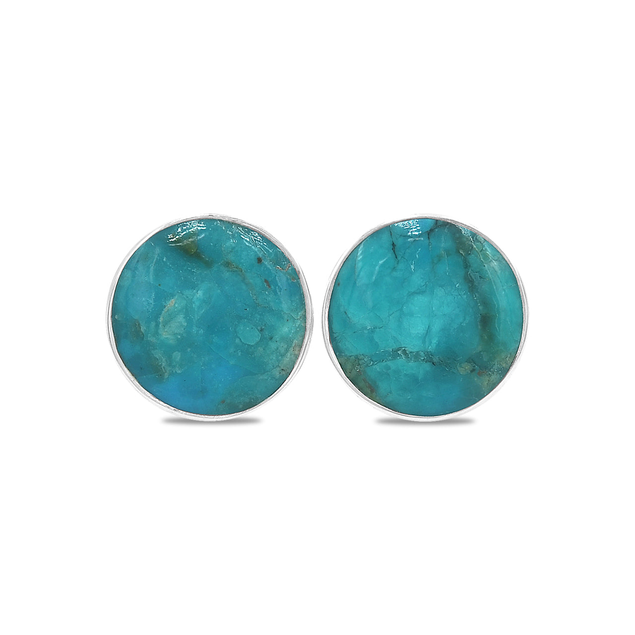 Peruvian Blue Opal Post Style Earrings