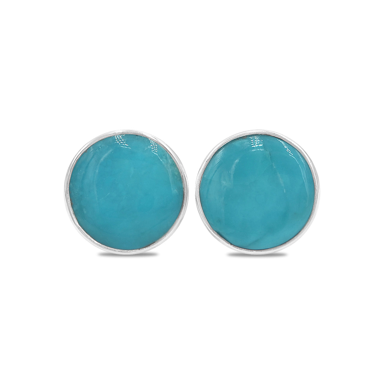 Peruvian Blue Opal Post Style Earrings