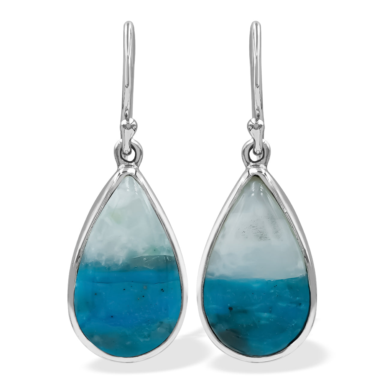 Peruvian Blue Opal Earrings