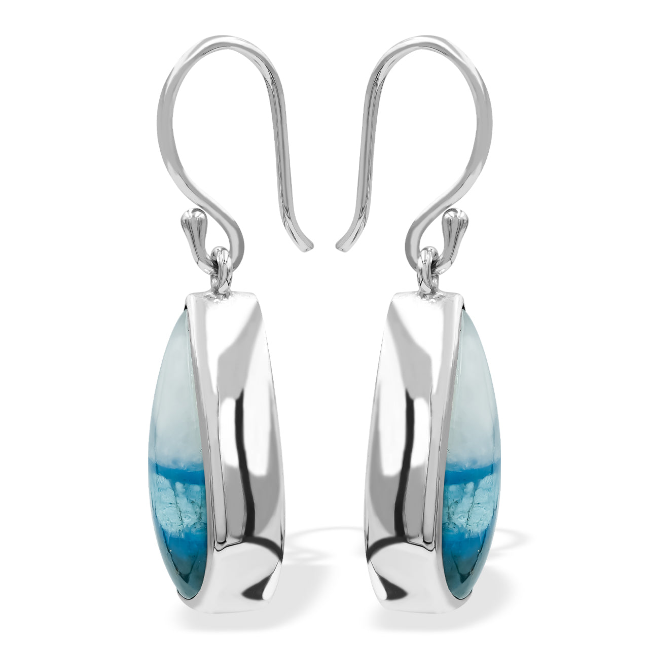 Peruvian Blue Opal Earrings