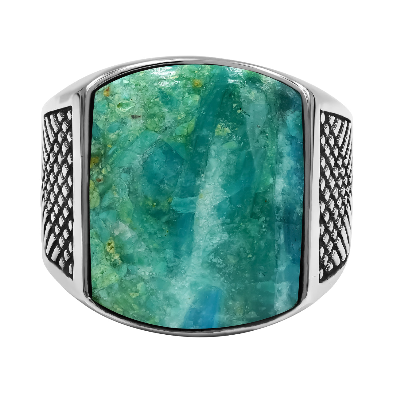 Peruvian Blue Opal Ring