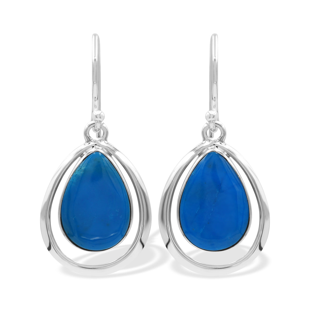 Sets Earrings and Pendant Peruvian Blue Opal