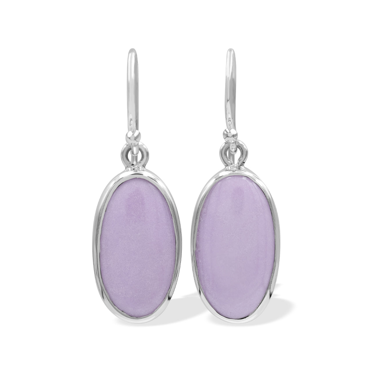 Phosphosiderite Oval-Shaped Earrings