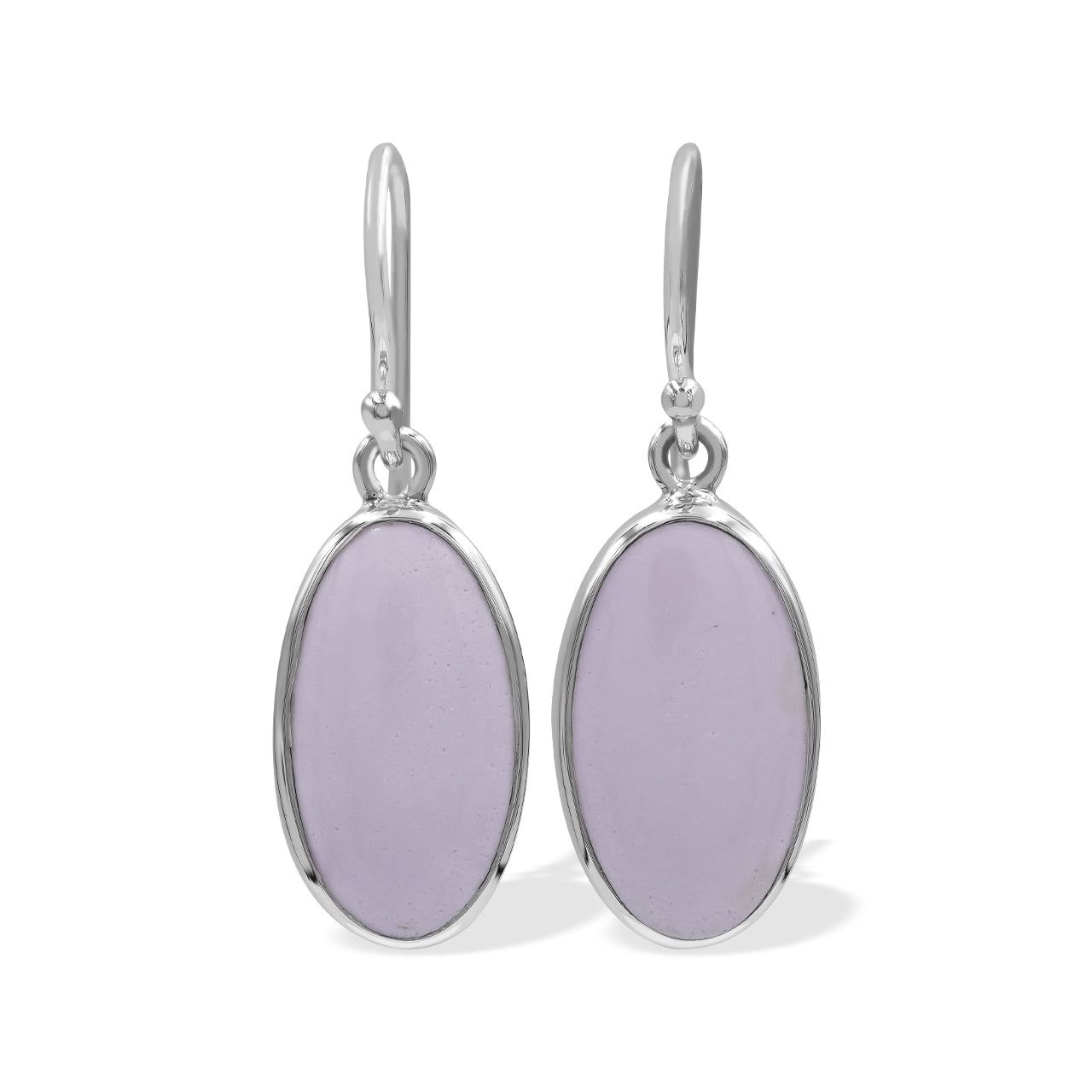 Phosphosiderite Oval-Shaped Earrings