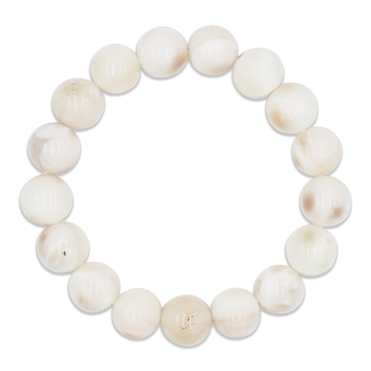 Pink Natrolite 10mm Bead Bracelet