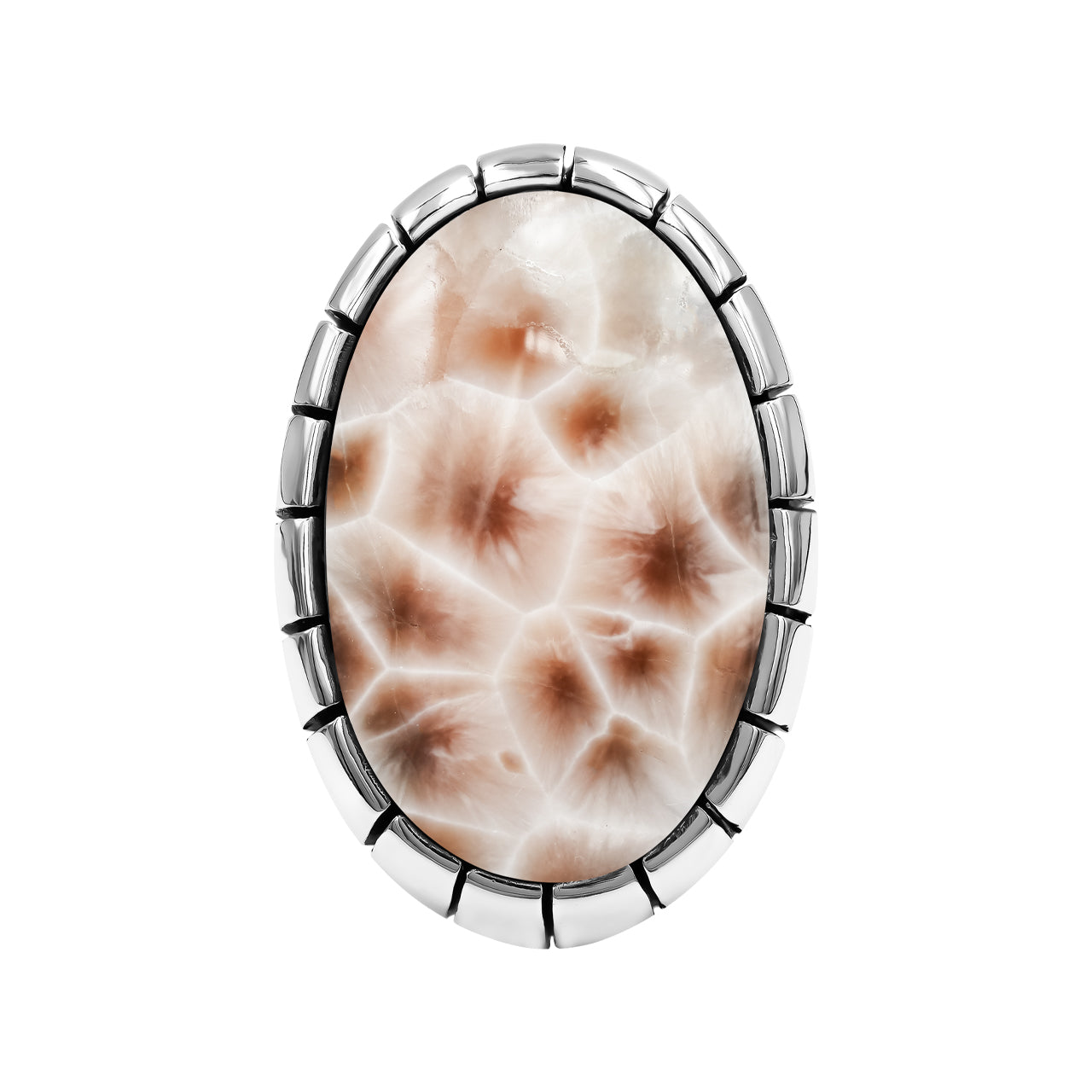 Pink Natrolite Ring