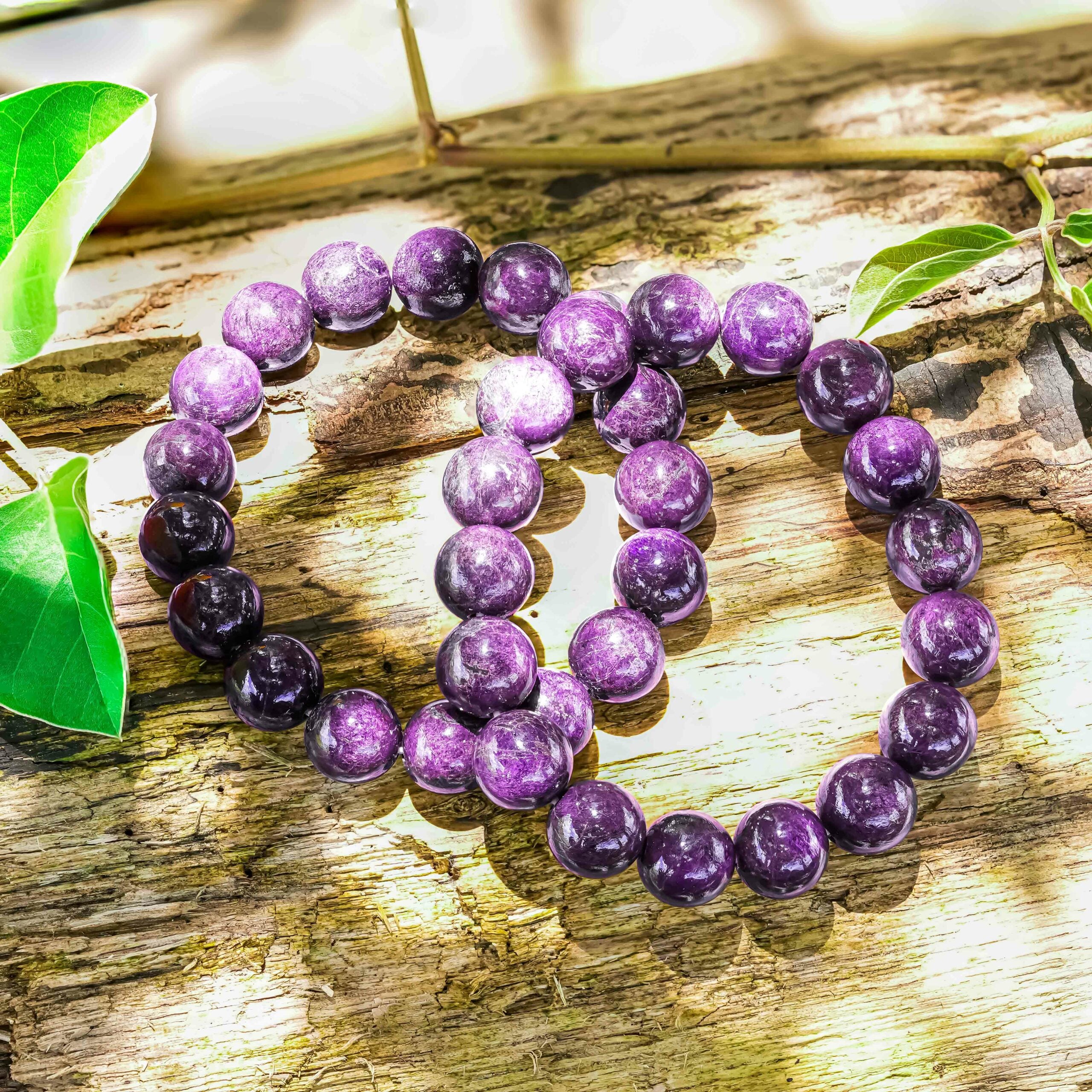 Purpurite Bead Bracelet