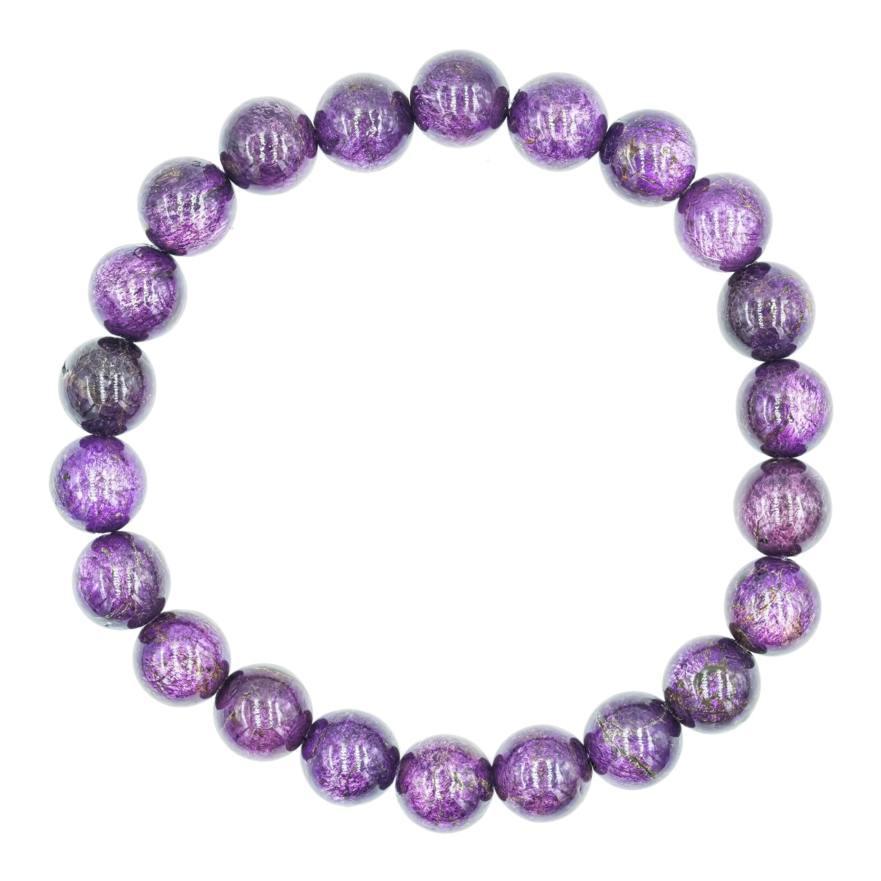 Purpurite Bead Bracelet 8mm