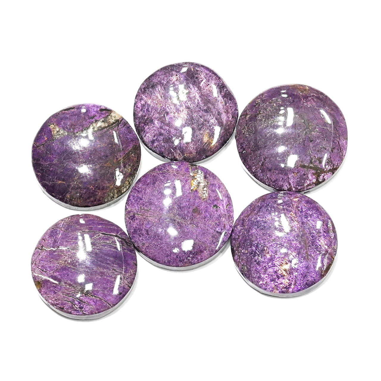 Purpurite Round Cabochon 15mm