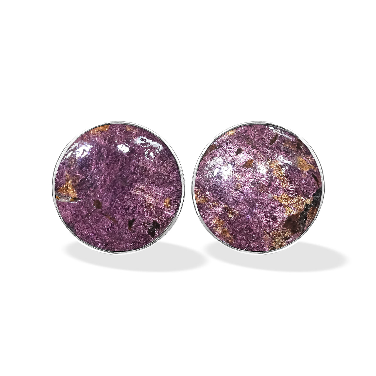 Purpurite Post Earrings 15mm