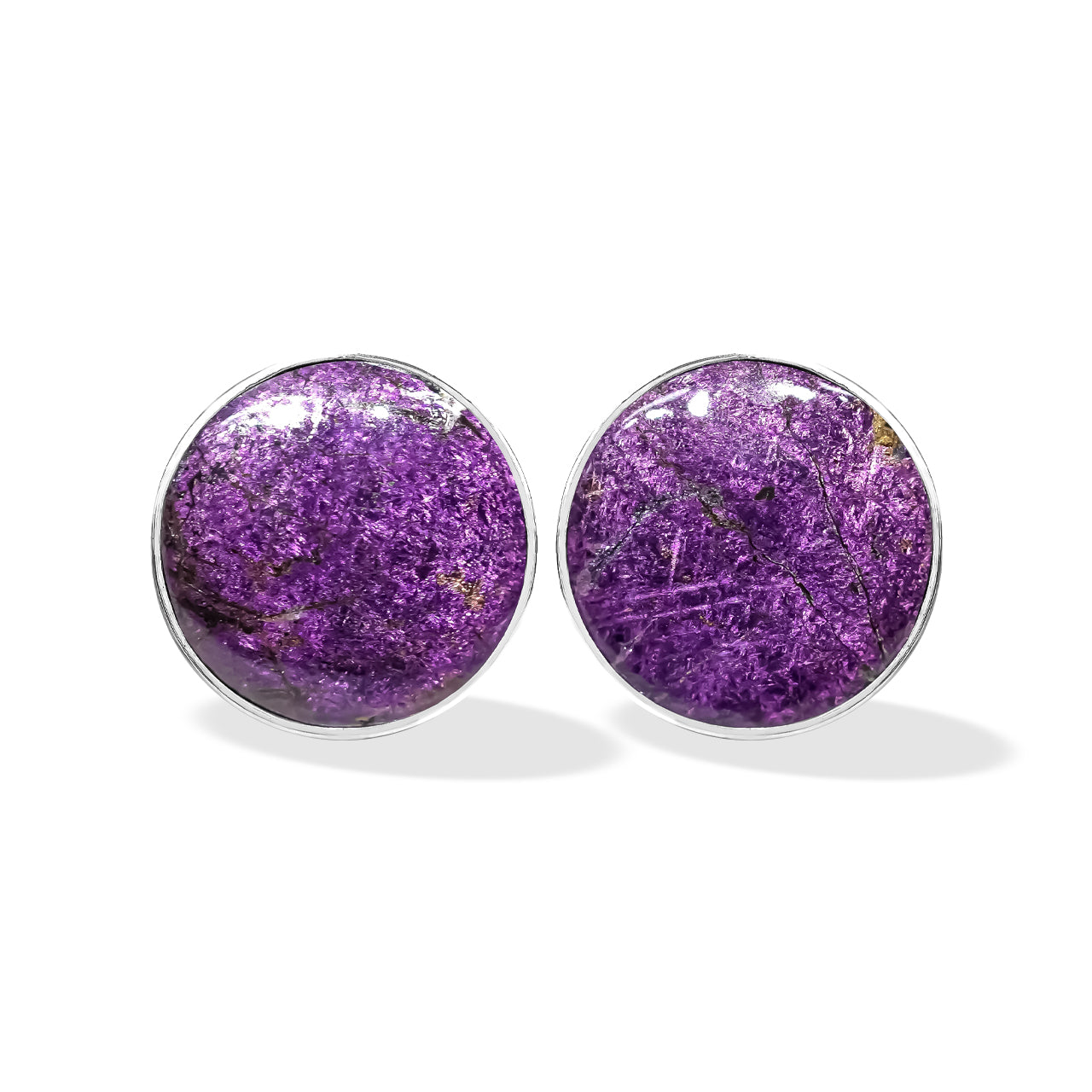 Purpurite Post Earrings 15mm