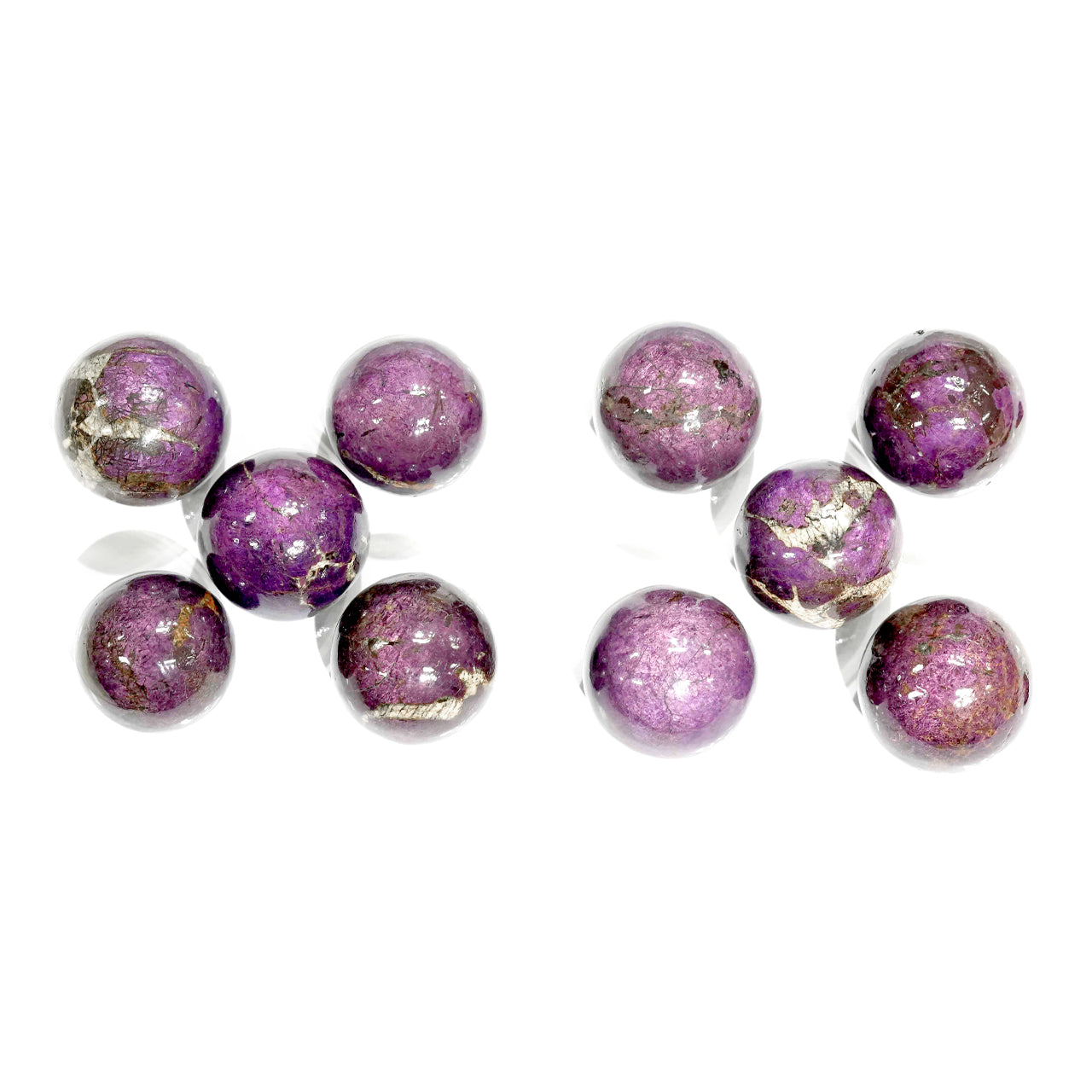 10 pieces of Purpurite Sphere