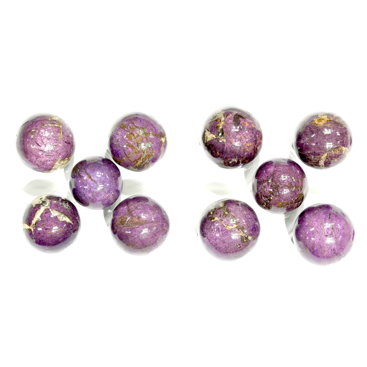 10 pieces of Purpurite Sphere