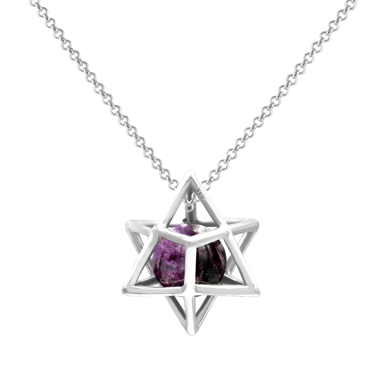 Purpurite Merkabah Pendant