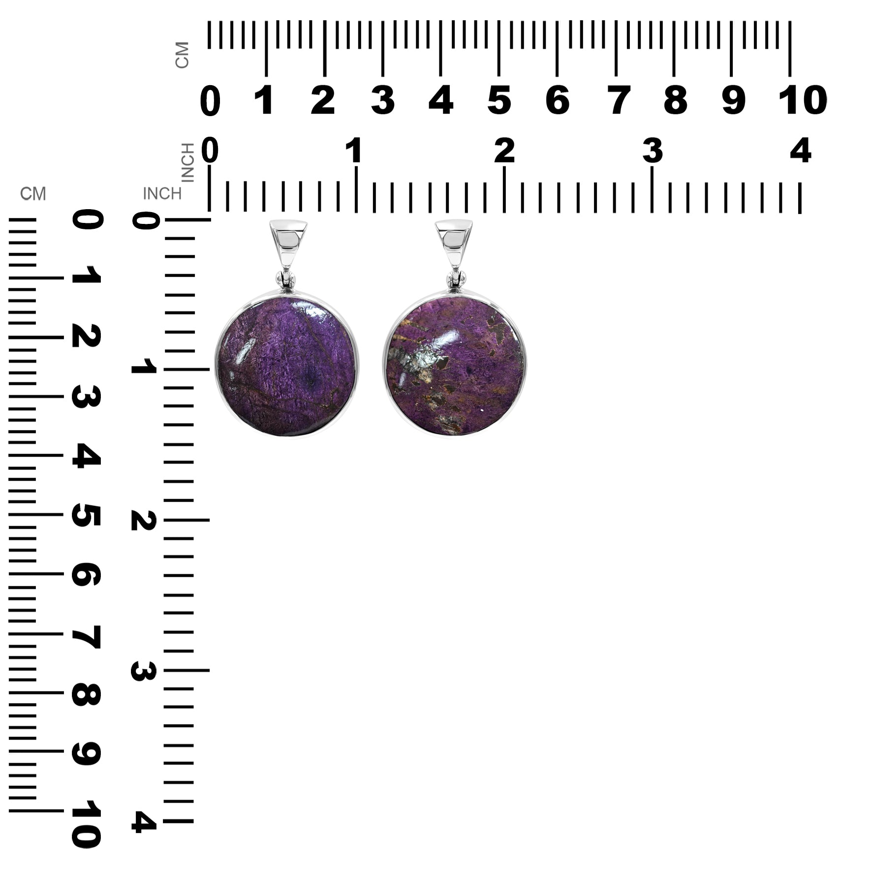 Purpurite Round Pendant