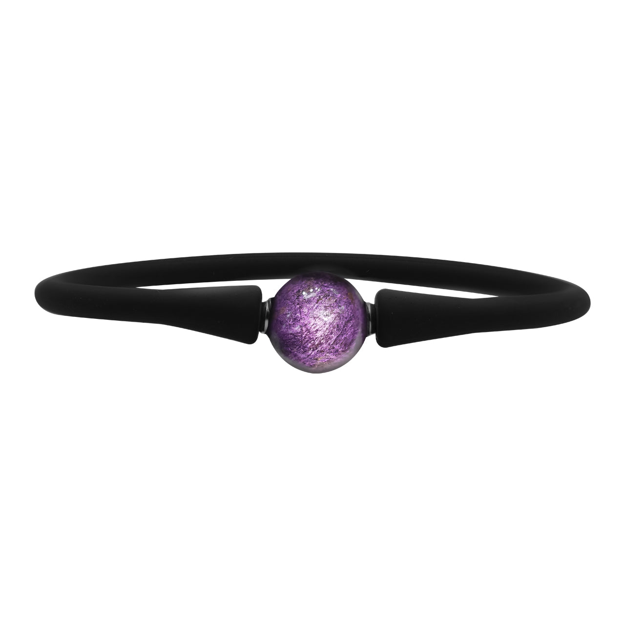 Purpurite Sphere Silicon Bracelet