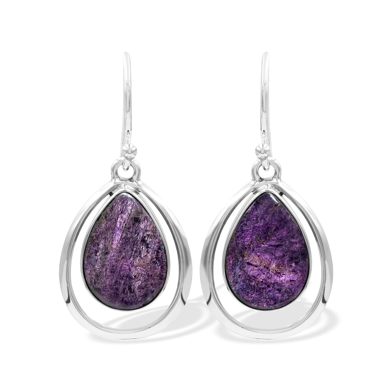 Sets Purpurite Earrings and Pendant