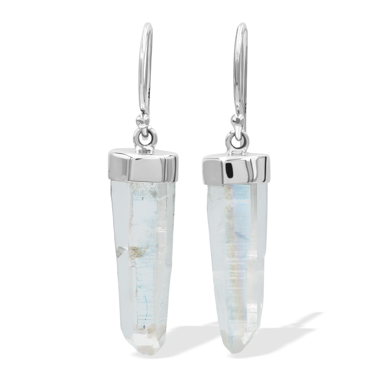 Classy Angel Aura Quartz Crystal Earring