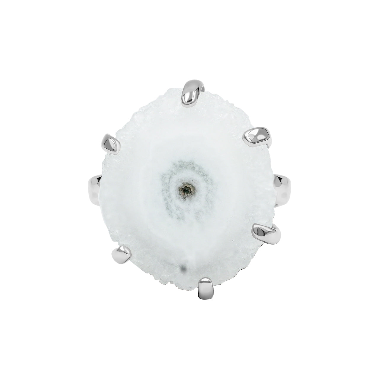 Gorgeous Quartz Rosettes Prong Set Ring