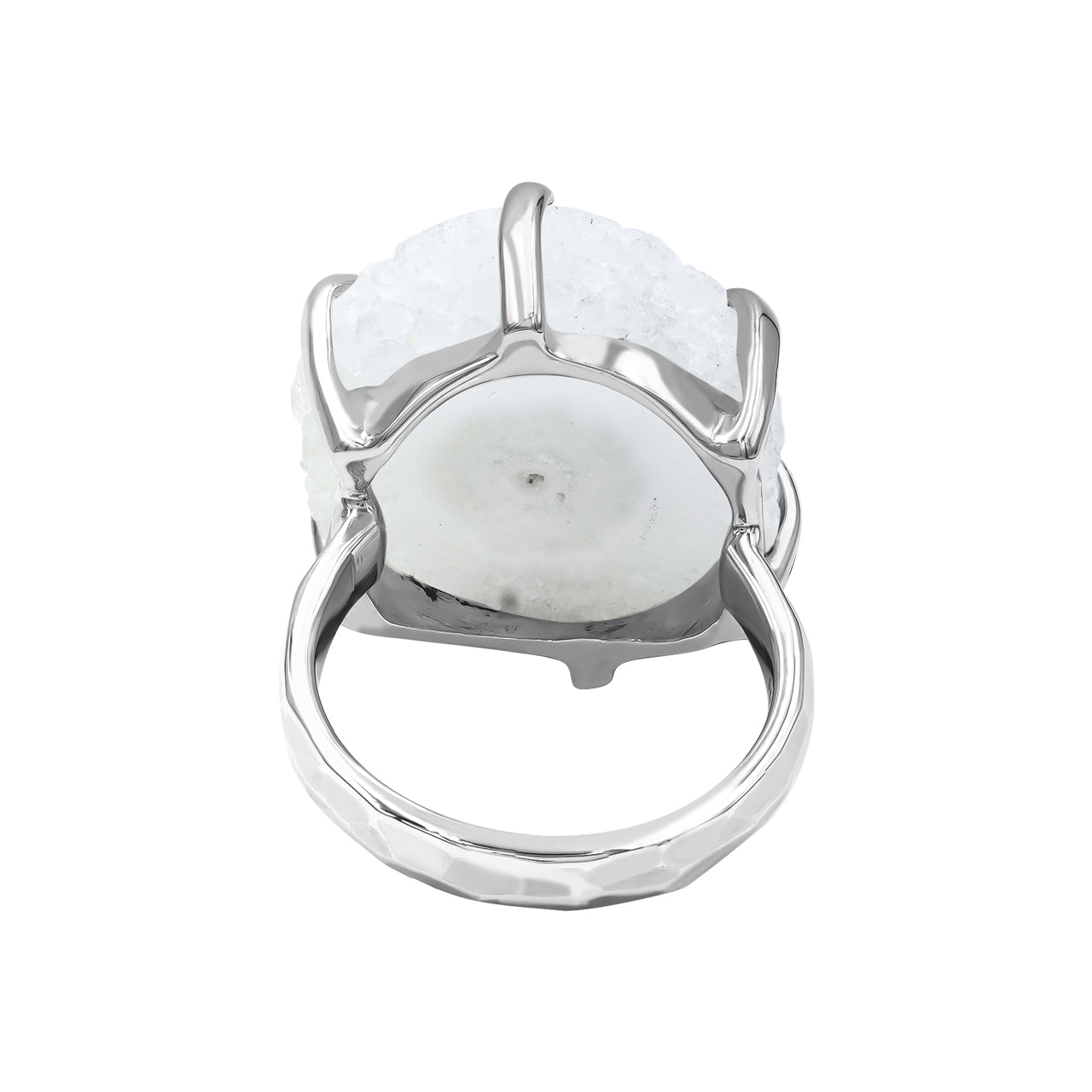 Gorgeous Quartz Rosettes Prong Set Ring