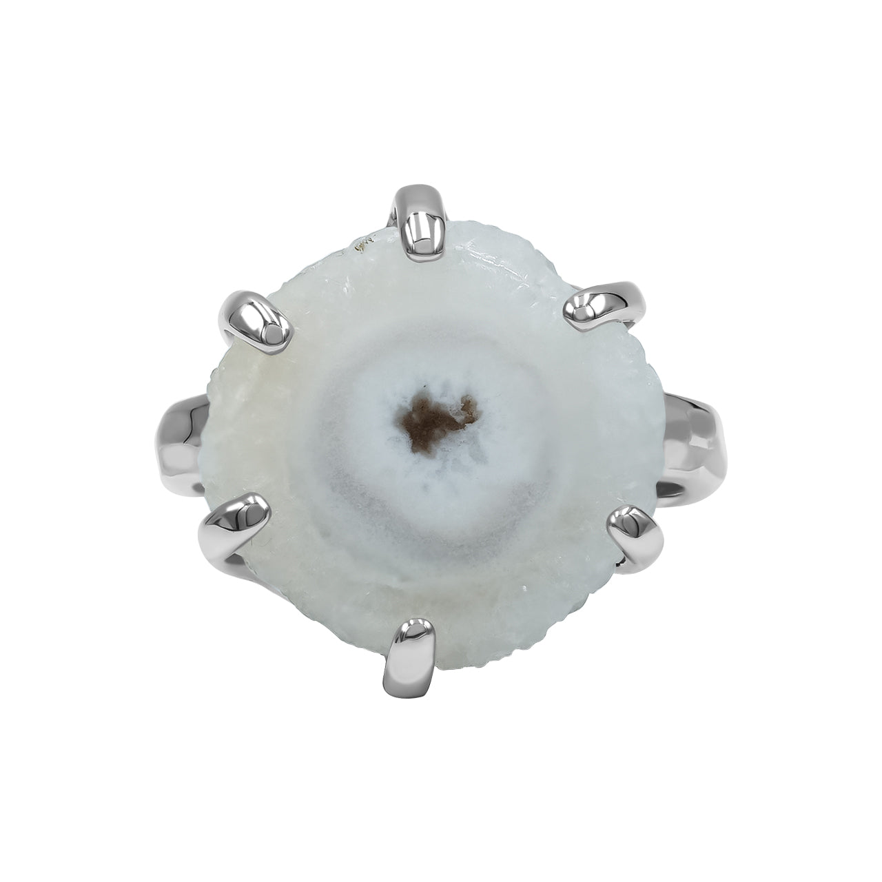 Quartz Rosettes prong Set Ring