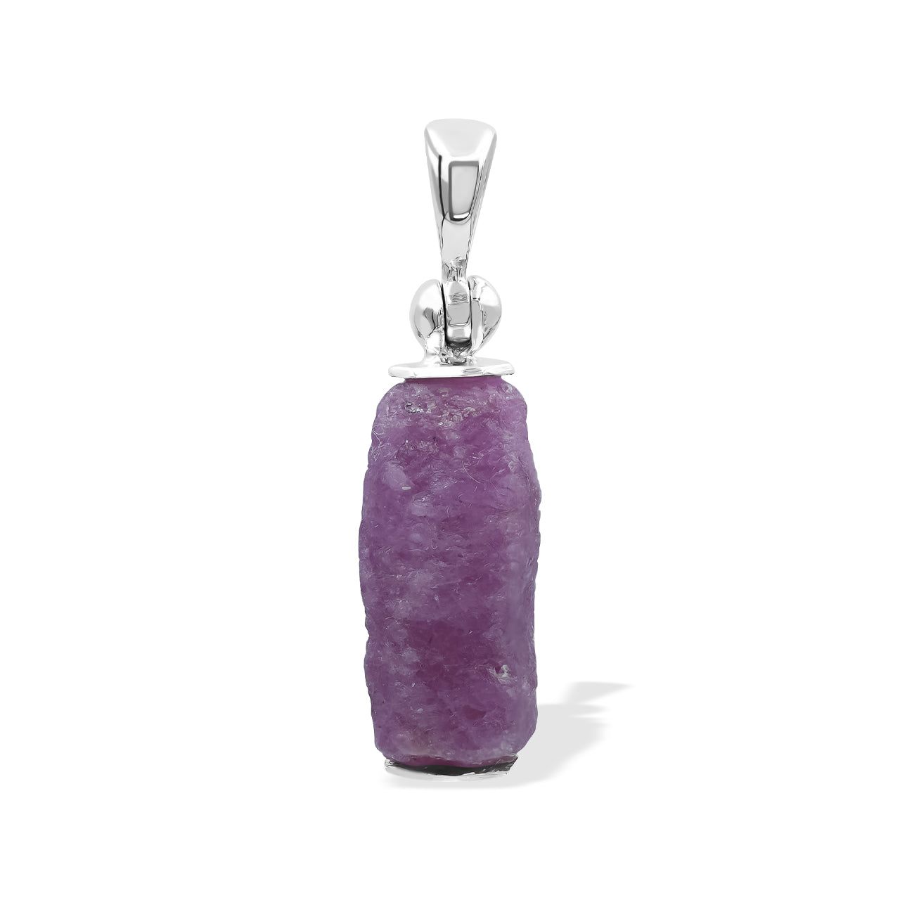 Ruby Crystal Bar Pendant