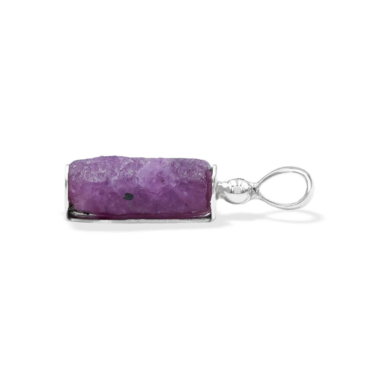 Ruby Crystal Bar Pendant