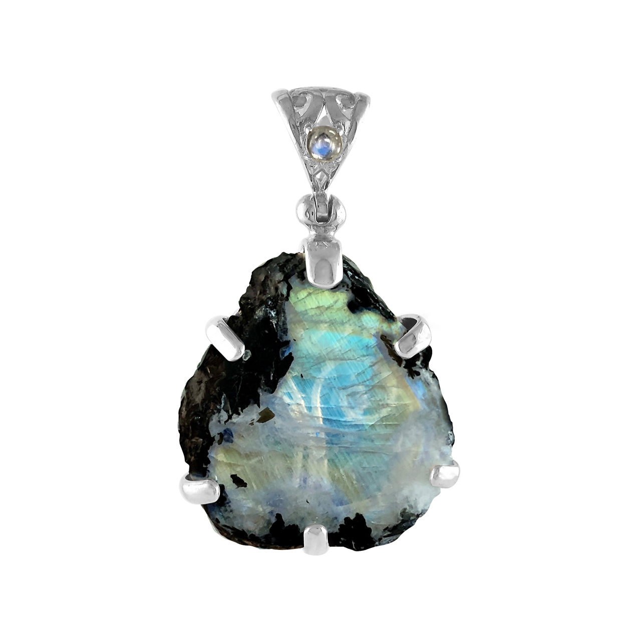 Rainbow Moonstone Pendant