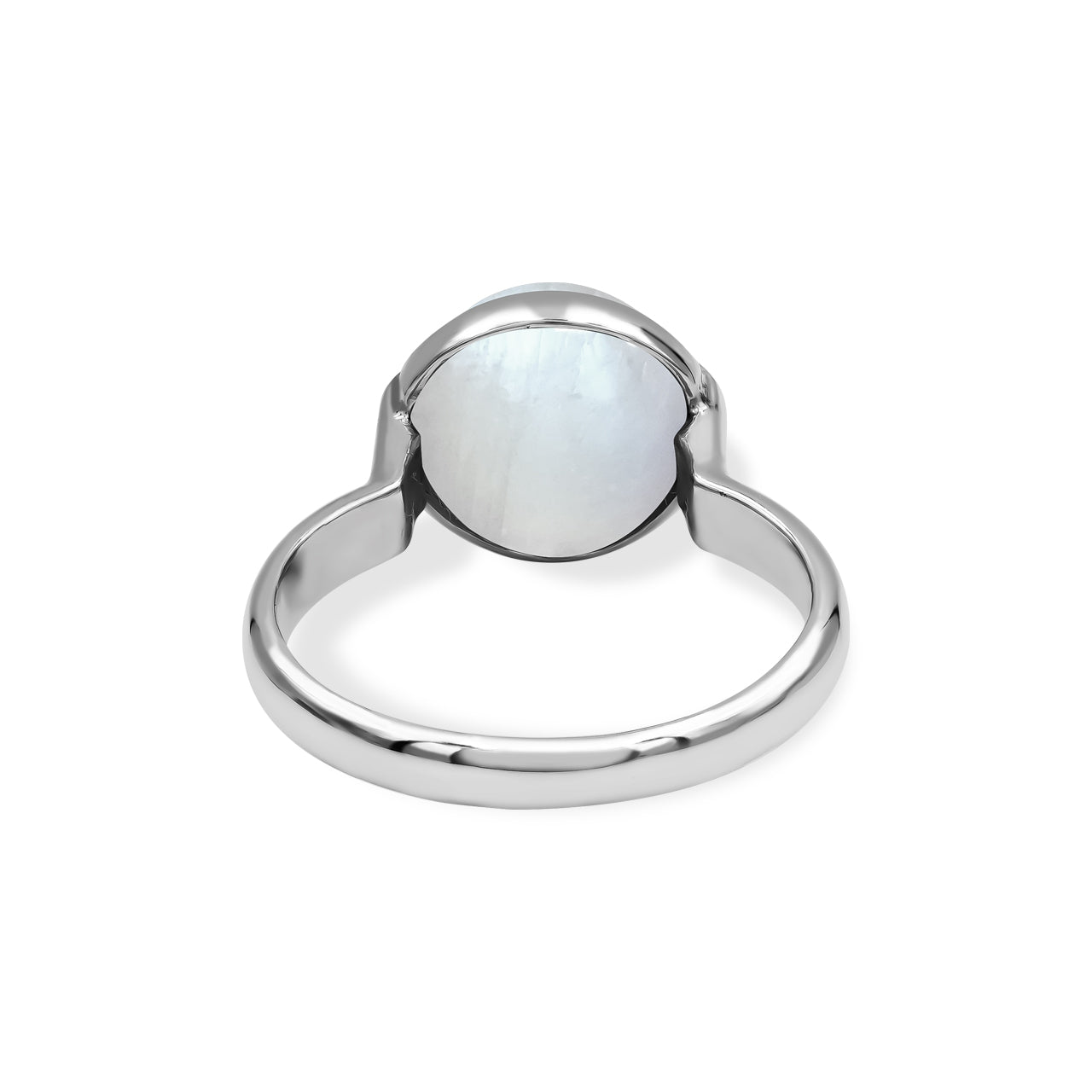 Rainbow Moonstone Sphere Ring