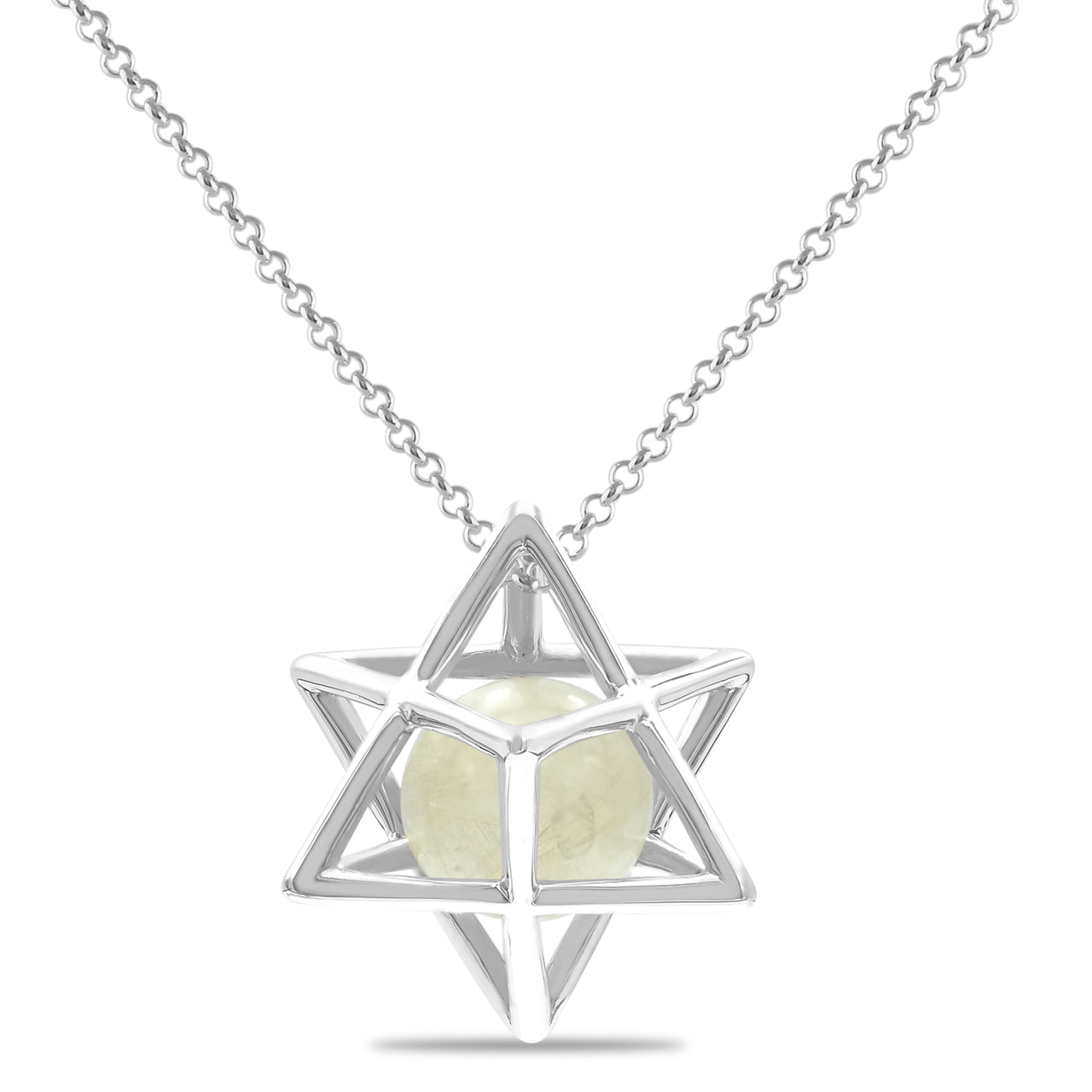 Rutilated Quartz Merkabah Pendant