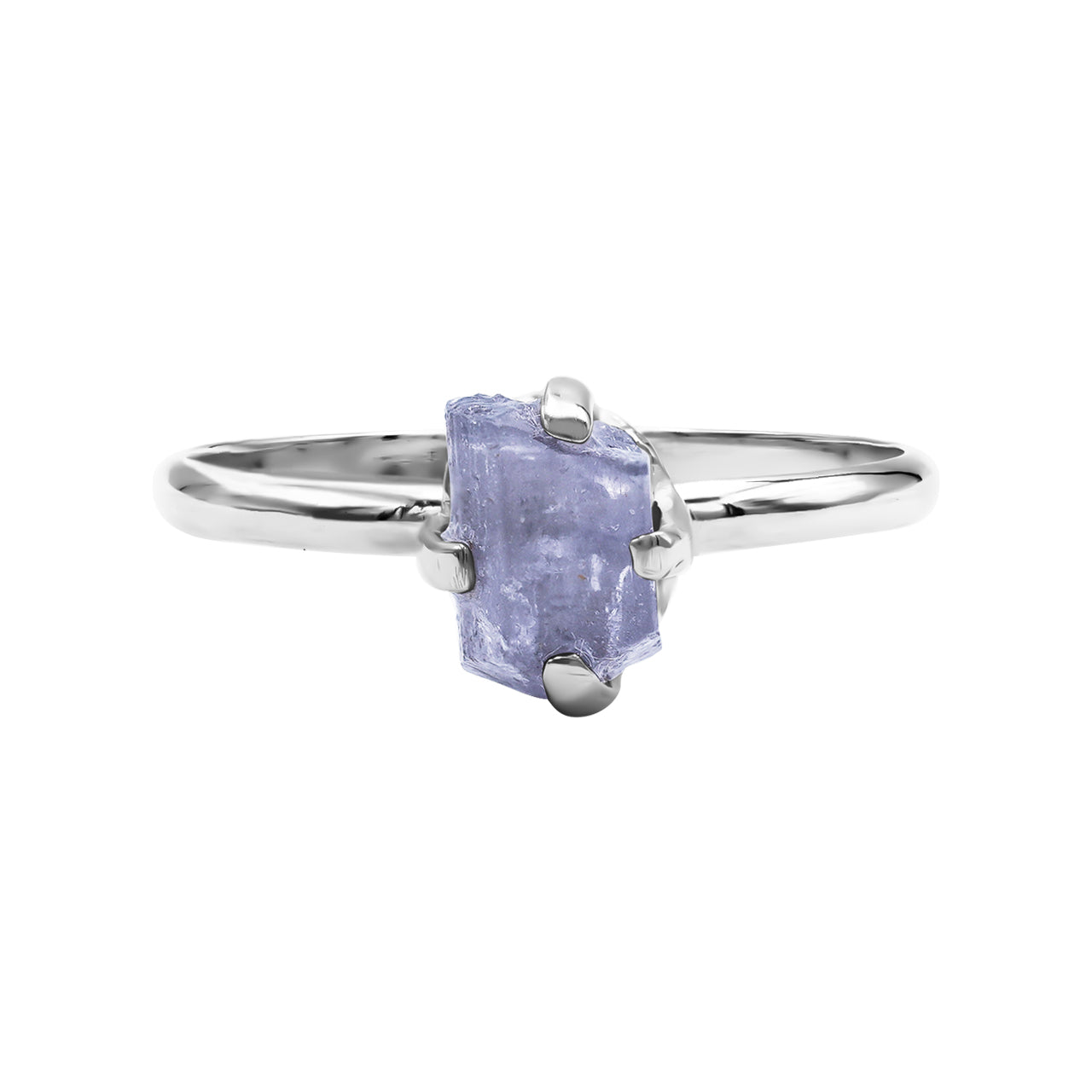 Purple Scapolite Prong Set Ring