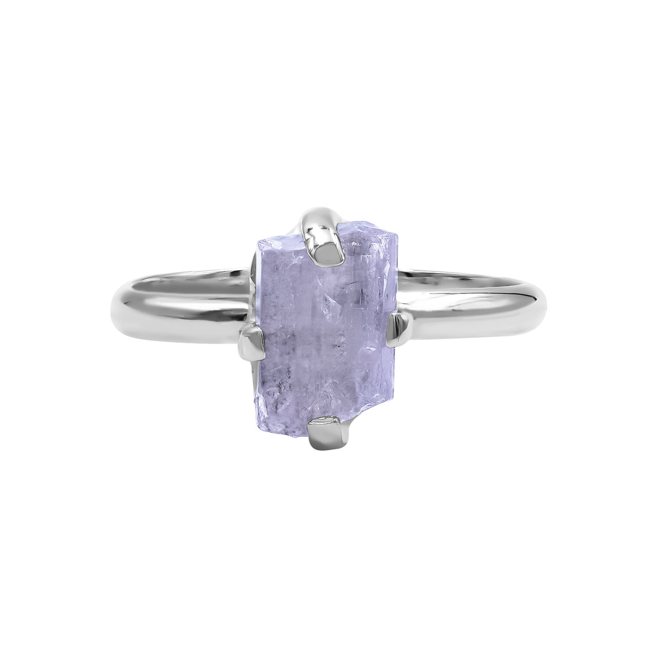 Purple Scapolite Prong Set Ring